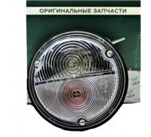 Подфарник ГАЗ-53, 3307, УАЗ, ЗИЛ 12В белый метал ПФ130А-01 упаковка УАЗ 2206-3712010