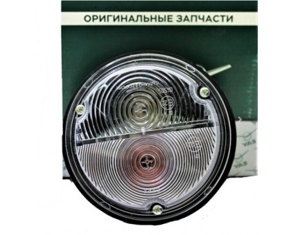 Подфарник ГАЗ-53, 3307, УАЗ, ЗИЛ 12В белый метал ПФ130А-01 упаковка УАЗ 2206-3712010