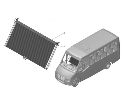 Шторка солнцезащитная ГАЗель NEXT-6342 автобус A63R42.8205008